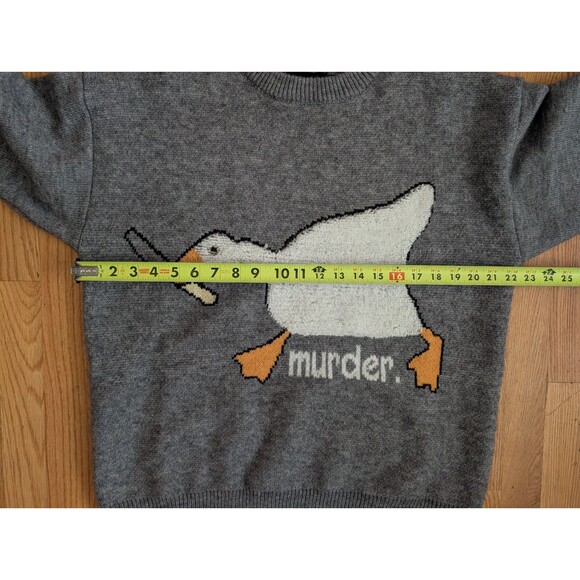 Aelfric Eden Murder Killer Duck Knit Sweater Mens Adult Size Medium / Large - Picture 7 of 9
